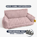 Cama Sofá Pet Ortopédico + Escadinha de Brinde