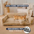 Cama Sofá Pet Ortopédico + Escadinha de Brinde